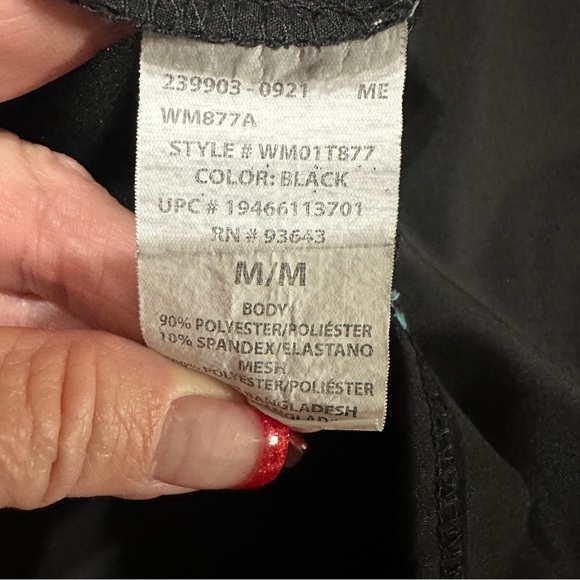 Women’s ScrubStar Performance Set Size Medium Top Medium Petite Pants Black - Picture 5 of 9